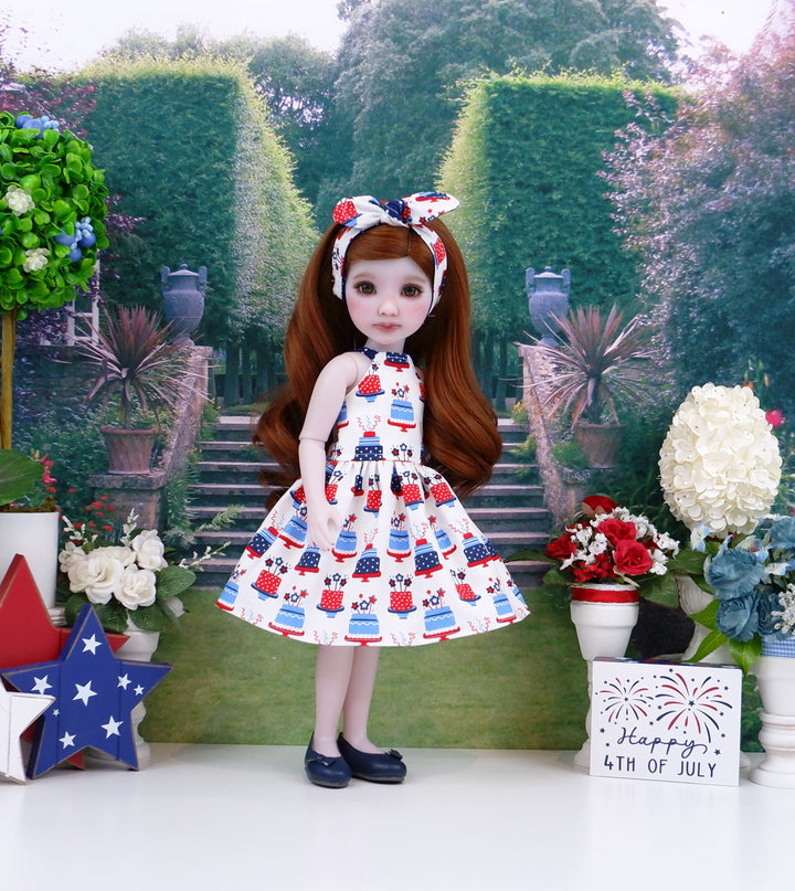 Patriotic Treats - dress with shoes for Ruby Red Fashion Friends doll