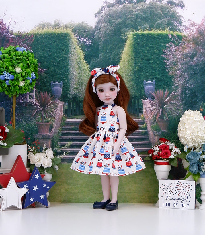 Patriotic Treats - dress with shoes for Ruby Red Fashion Friends doll