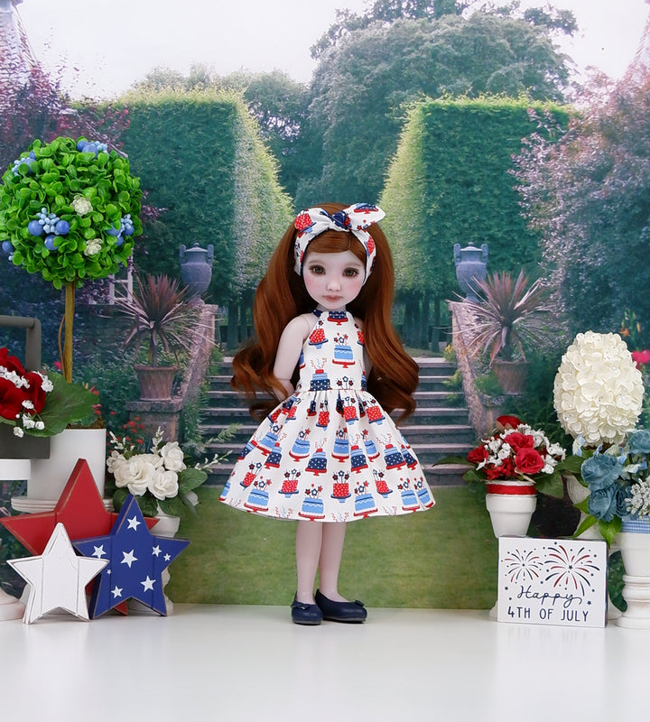 Patriotic Treats - dress with shoes for Ruby Red Fashion Friends doll