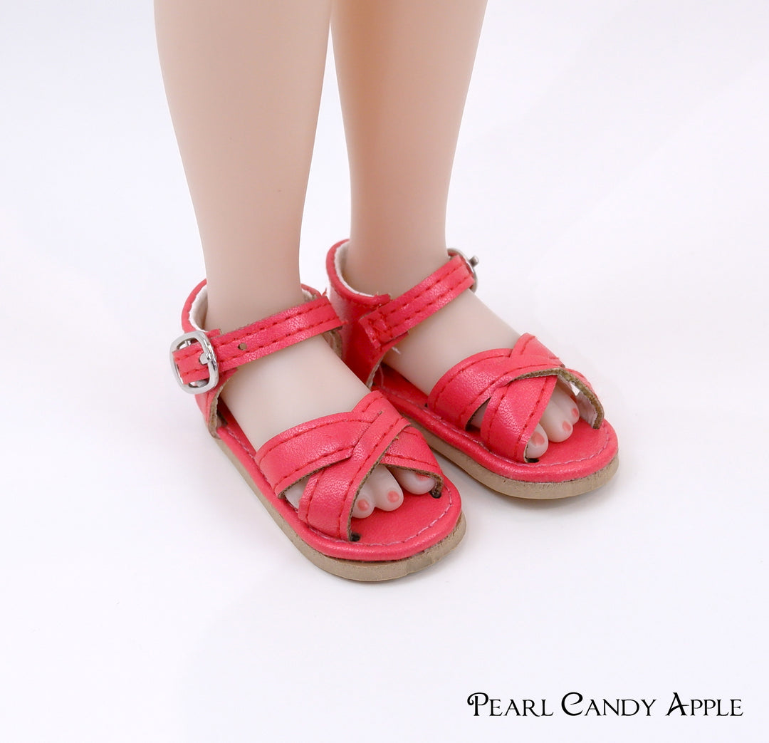 Criss Cross Sandals - 58mm - Fashion Friends doll shoes