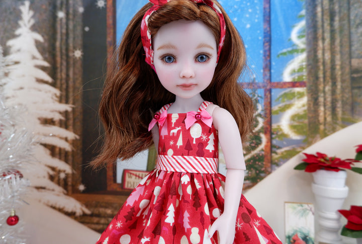 Peppermint Forest - dress with shoes for Ruby Red Fashion Friends doll