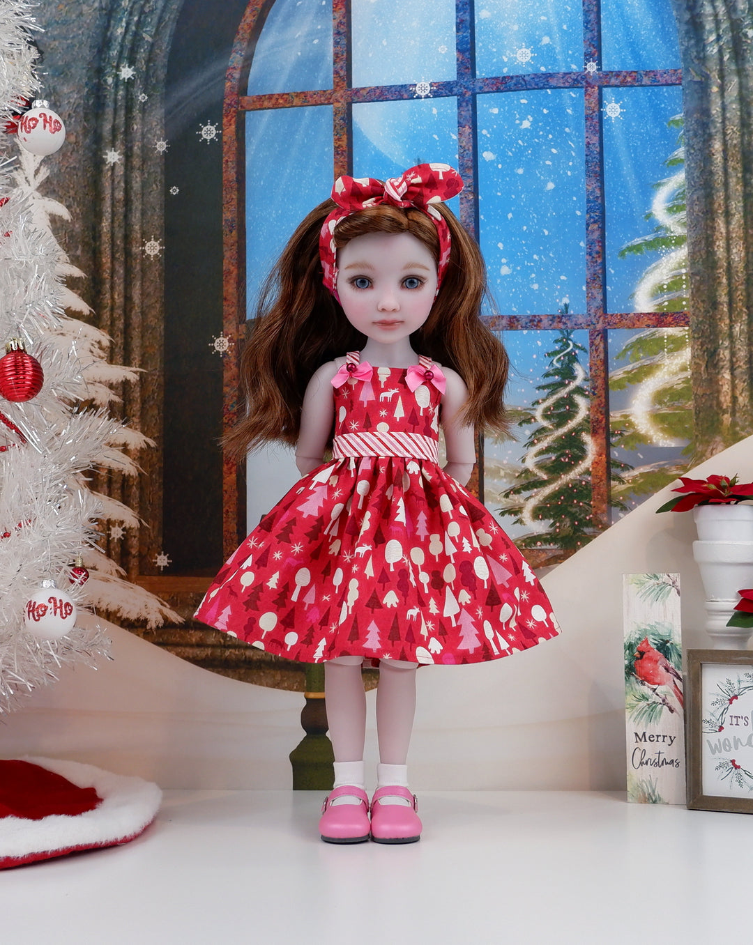 Peppermint Forest - dress with shoes for Ruby Red Fashion Friends doll