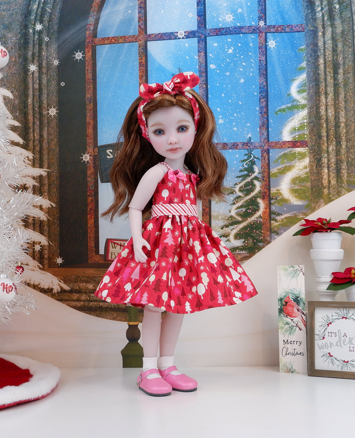 Peppermint Forest - dress with shoes for Ruby Red Fashion Friends doll