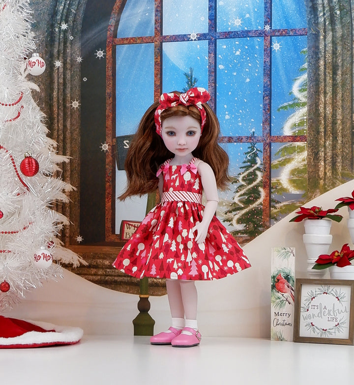 Peppermint Forest - dress with shoes for Ruby Red Fashion Friends doll