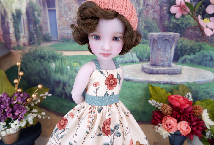 Persimmon Petals - dress and sweater with shoes for Ruby Red Fashion Friends doll