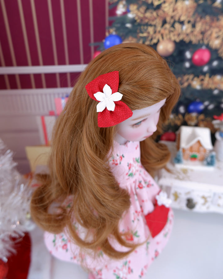 Petite Poinsettia - dress with shoes for Ruby Red Fashion Friends doll