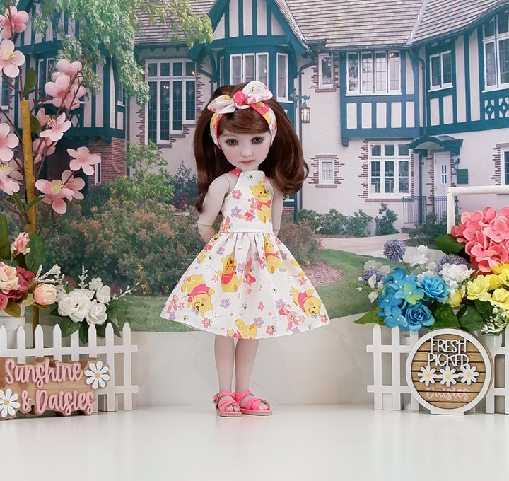 Piglet & Pooh - dress and sandals for Ruby Red Fashion Friends doll