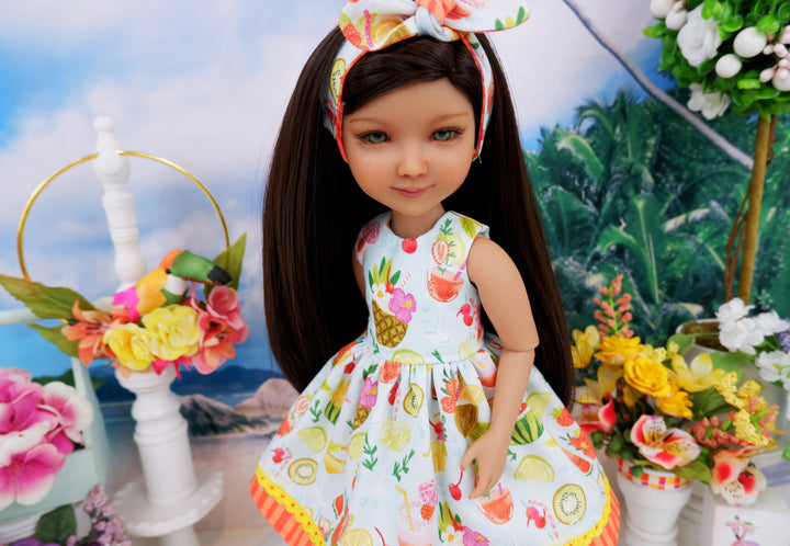 Pina Colada - dress with sandals for Ruby Red Fashion Friends doll