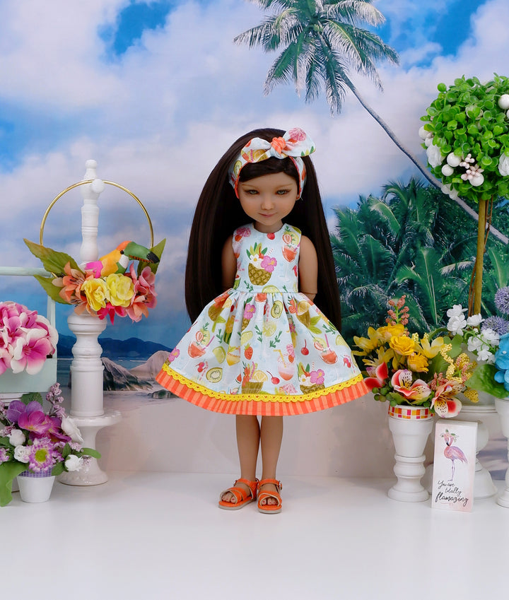 Pina Colada - dress with sandals for Ruby Red Fashion Friends doll