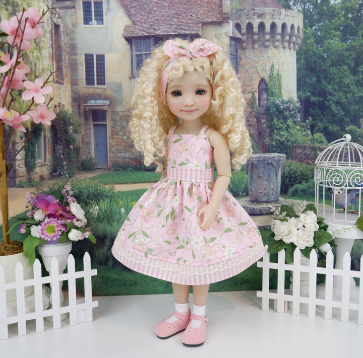 Pink Clematis - dress and shoes for Ruby Red Fashion Friends doll