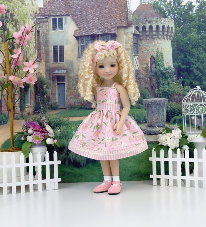 Pink Clematis - dress and shoes for Ruby Red Fashion Friends doll