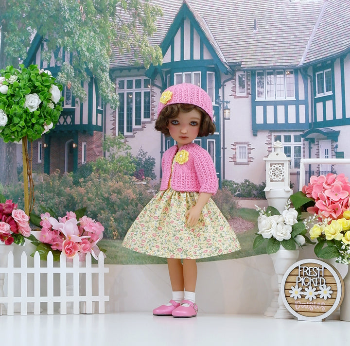 Pink Glories - dress, sweater with shoes for Ruby Red Fashion Friends doll