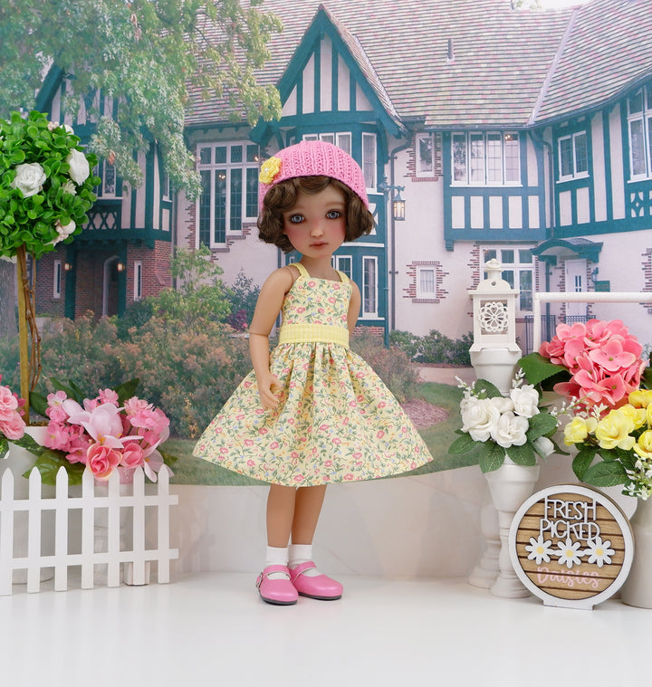 Pink Glories - dress, sweater with shoes for Ruby Red Fashion Friends doll