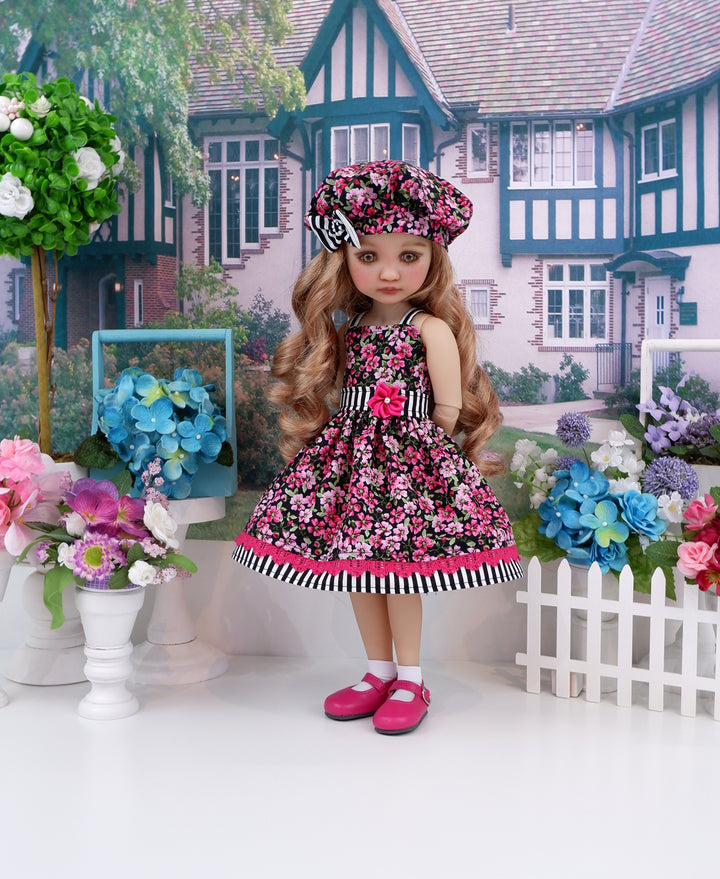 Pink Impatiens - dress with shoes for Ruby Red Fashion Friends doll
