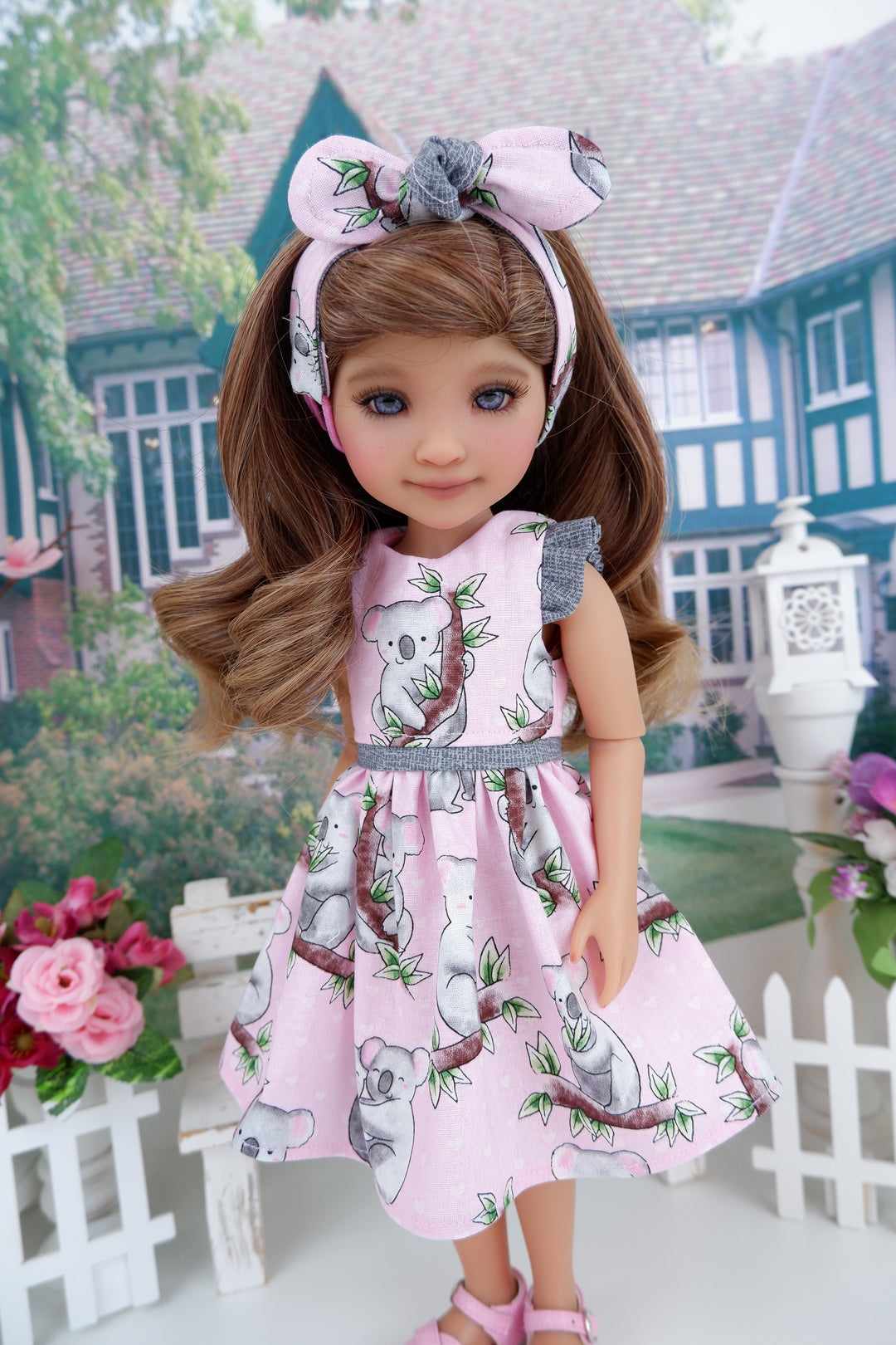 Playful Koala - dress with sandals for Ruby Red Fashion Friends doll