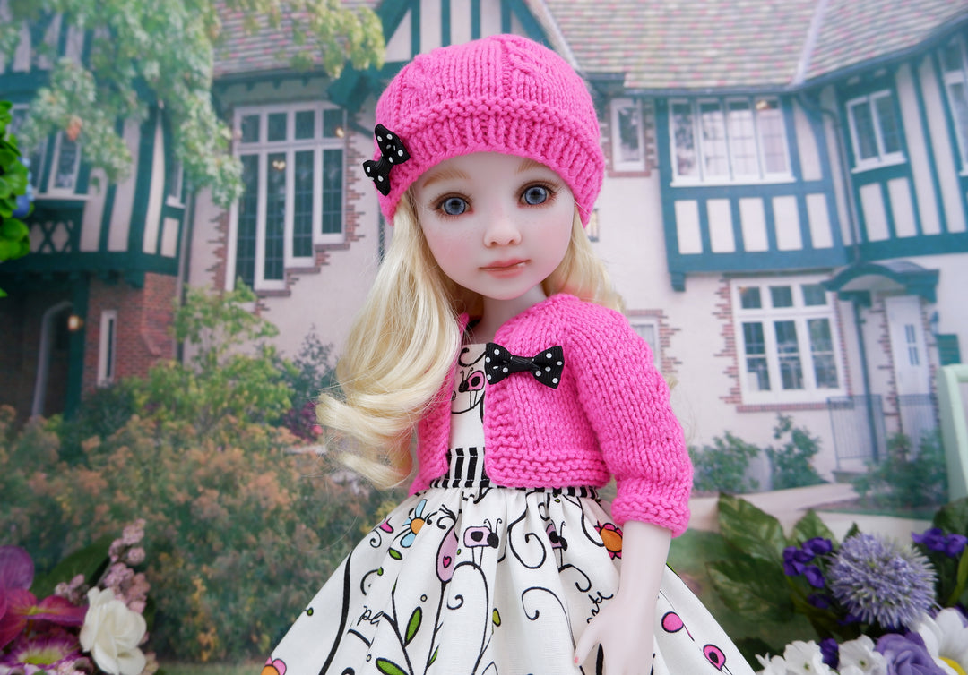 Playful Ladybug - dress & sweater with shoes for Ruby Red Fashion Friends doll