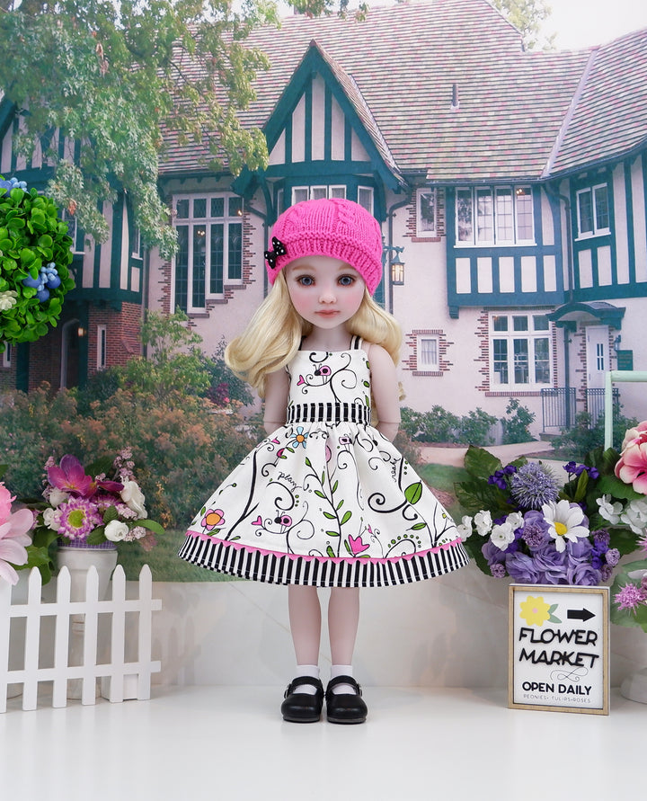Playful Ladybug - dress & sweater with shoes for Ruby Red Fashion Friends doll
