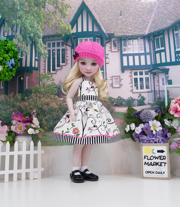 Playful Ladybug - dress & sweater with shoes for Ruby Red Fashion Friends doll