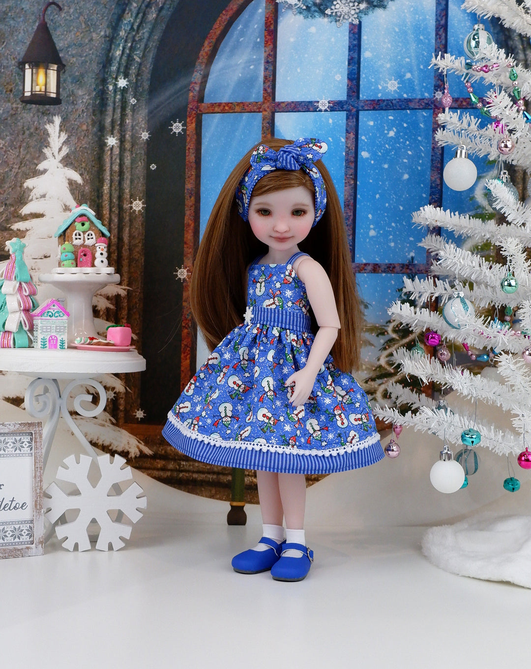 Playful Snowman - dress with shoes for Ruby Red Fashion Friends doll