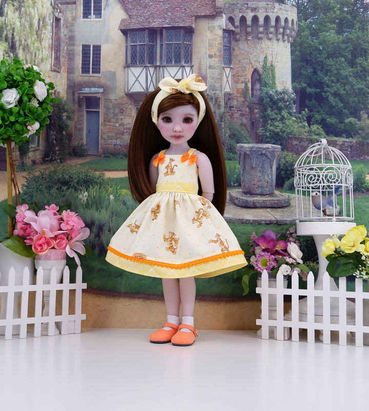 Playful Tigger - dress with shoes for Ruby Red Fashion Friends doll