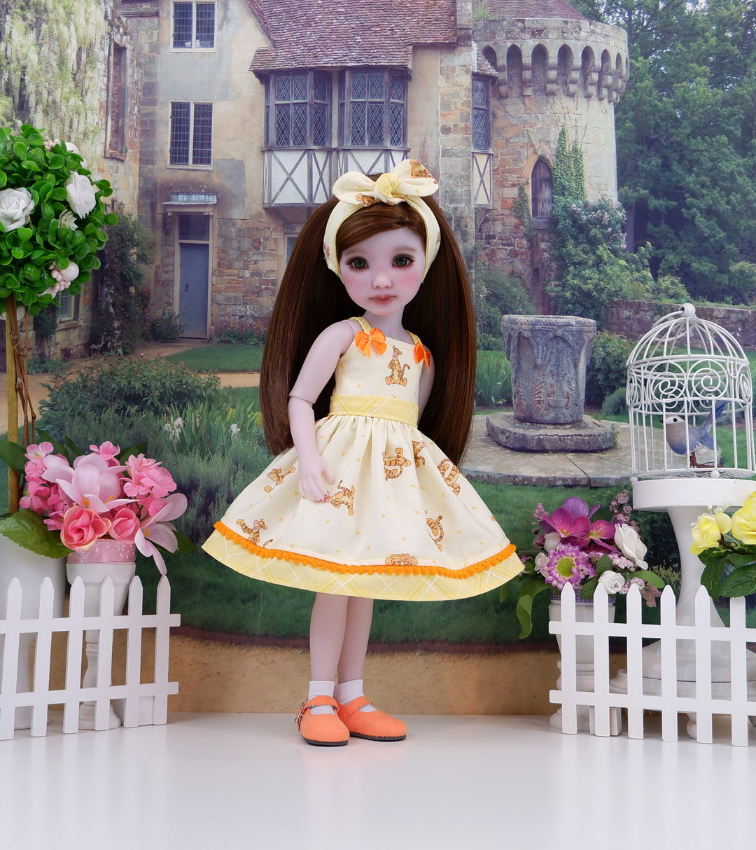 Playful Tigger - dress with shoes for Ruby Red Fashion Friends doll