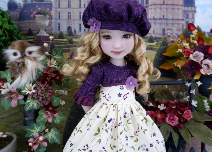 Plum Wildflowers - dress with shoes for Ruby Red Fashion Friends doll