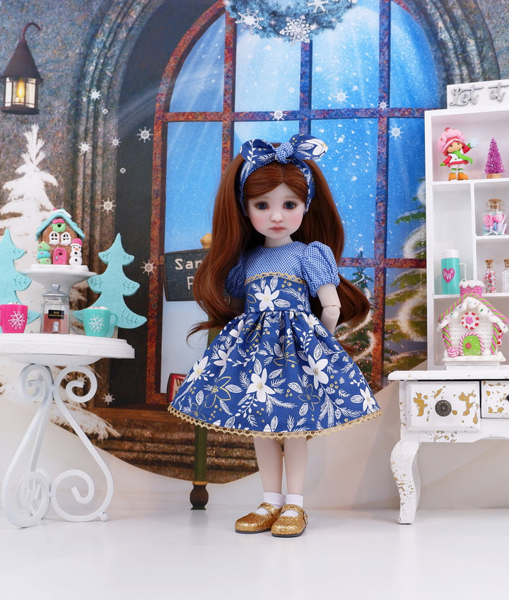 Poinsettia Gala - dress with shoes for Ruby Red Fashion Friends doll