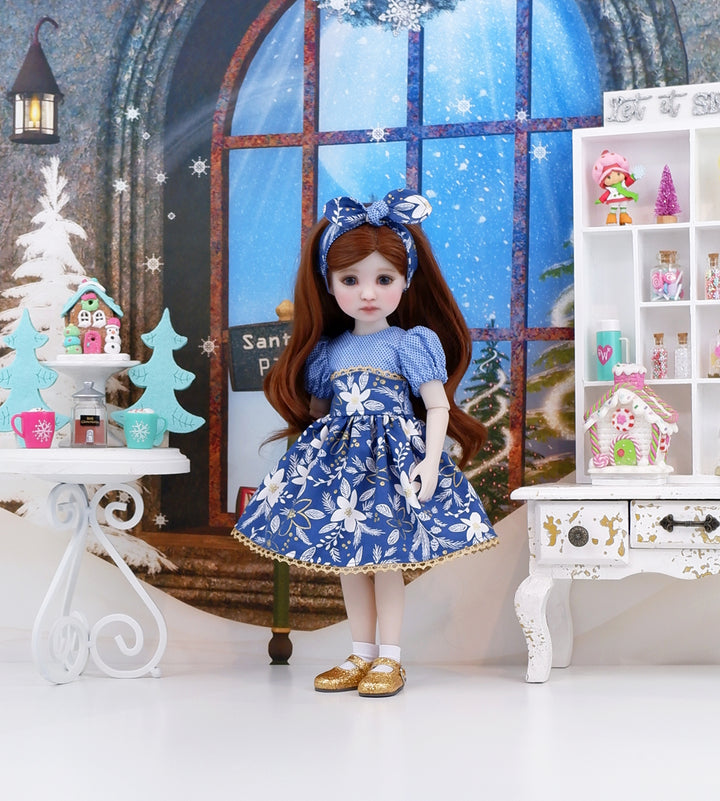 Poinsettia Gala - dress with shoes for Ruby Red Fashion Friends doll