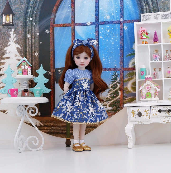 Poinsettia Gala - dress with shoes for Ruby Red Fashion Friends doll