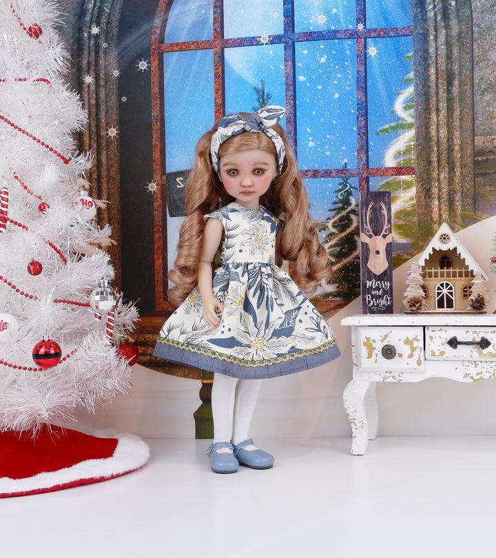 Poinsettia Majesty - dress with shoes for Ruby Red Fashion Friends doll