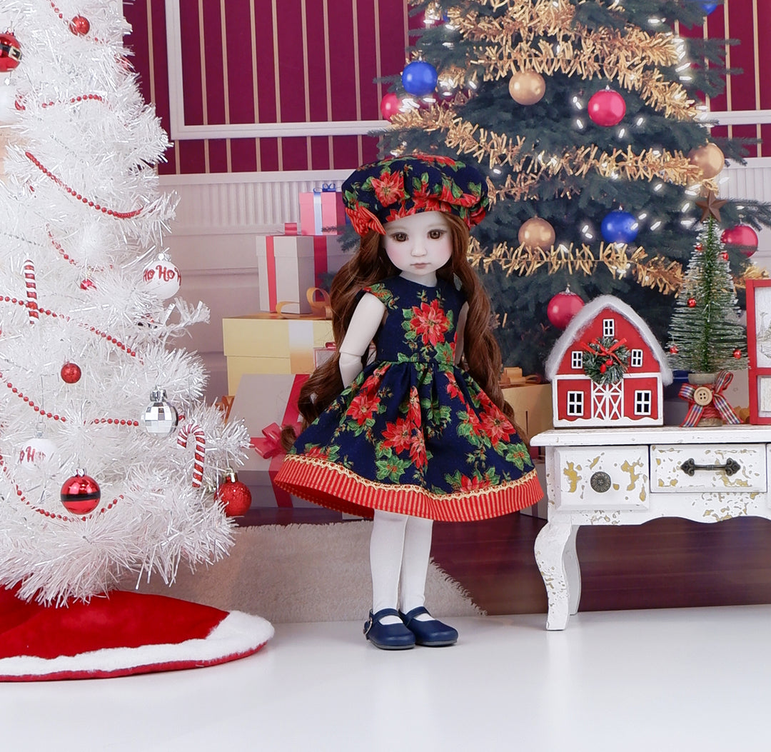 Poinsettia Splendor - dress with shoes for Ruby Red Fashion Friends doll