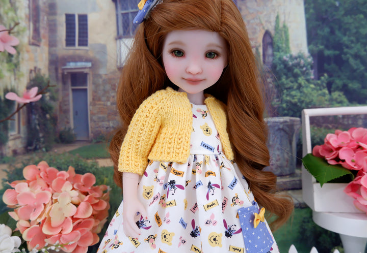 Pooh & Friends - dress with sweater & boots for Ruby Red Fashion Friends doll