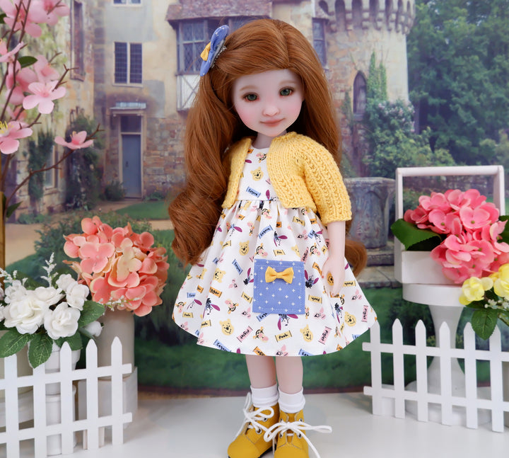 Pooh & Friends - dress with sweater & boots for Ruby Red Fashion Friends doll