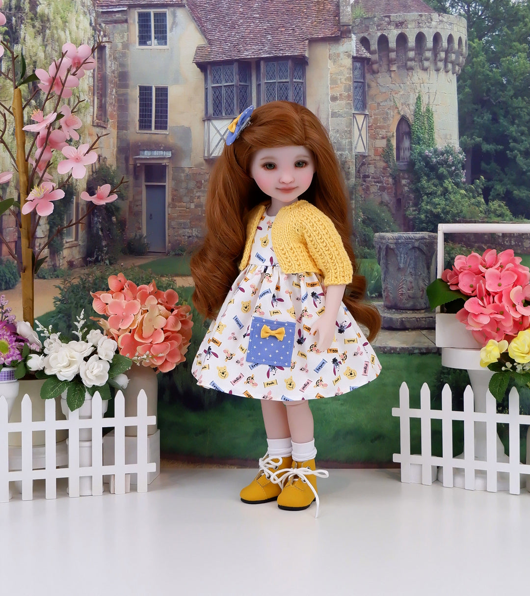 Pooh & Friends - dress with sweater & boots for Ruby Red Fashion Friends doll