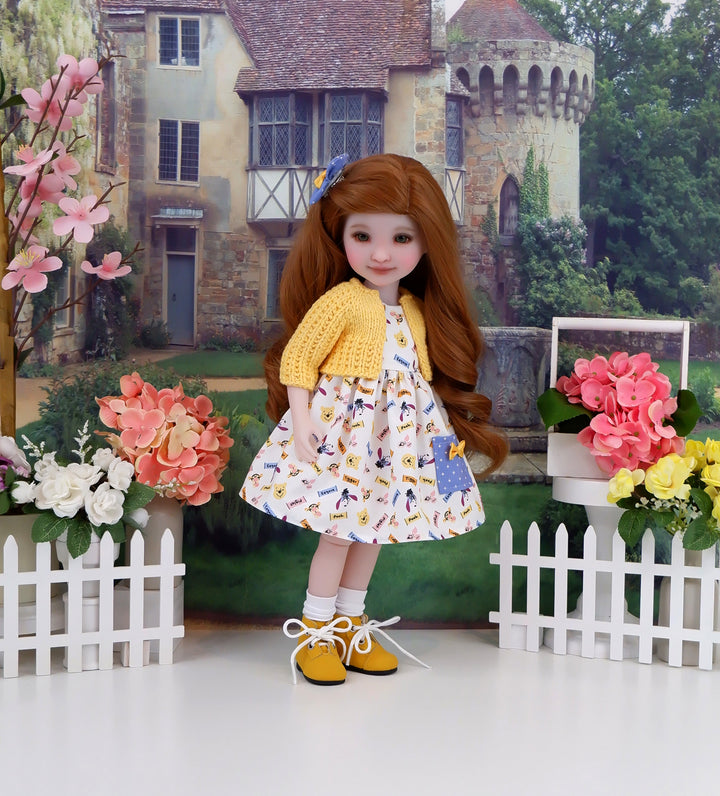 Pooh & Friends - dress with sweater & boots for Ruby Red Fashion Friends doll