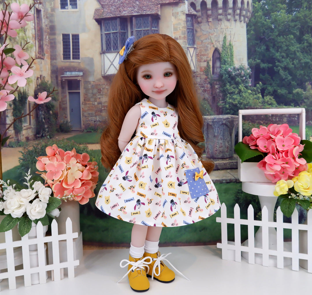 Pooh & Friends - dress with sweater & boots for Ruby Red Fashion Friends doll