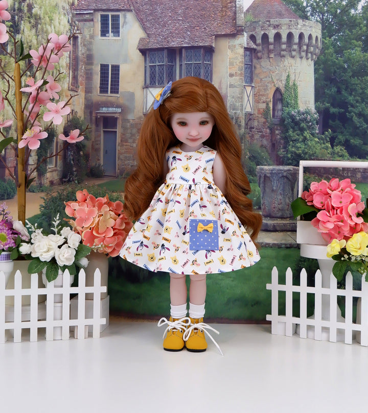 Pooh & Friends - dress with sweater & boots for Ruby Red Fashion Friends doll