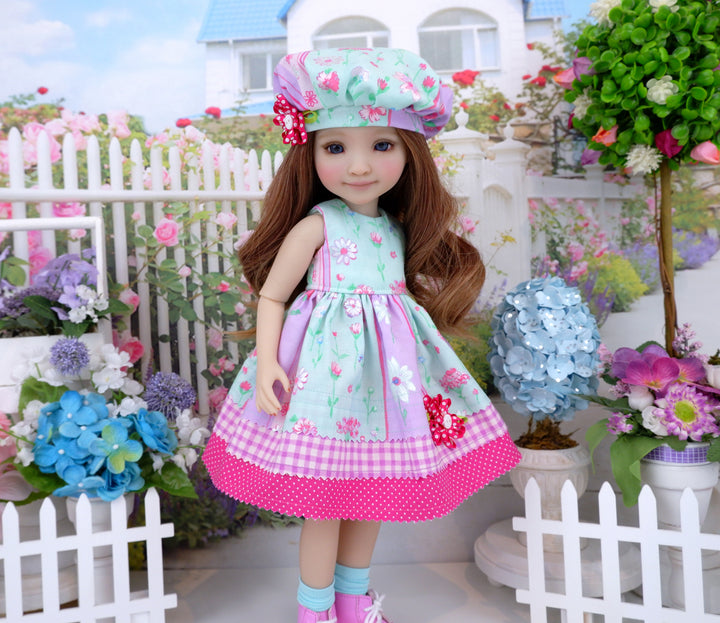 Posy Meadow - dress with boots for Ruby Red Fashion Friends doll