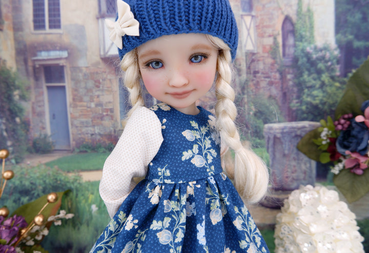 Pretty In Blue - dress with boots for Ruby Red Fashion Friends doll