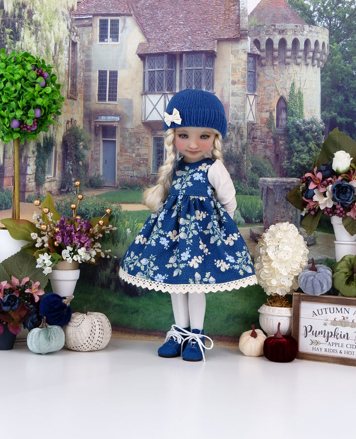 Pretty In Blue - dress with boots for Ruby Red Fashion Friends doll