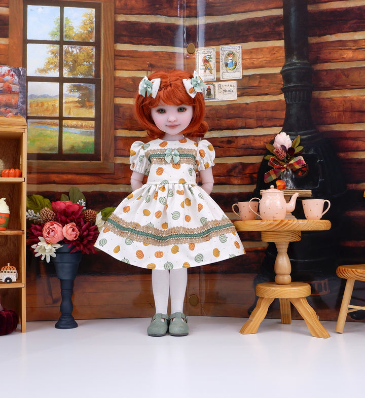 Pretty Little Pumpkin - dress with shoes for Ruby Red Fashion Friends doll