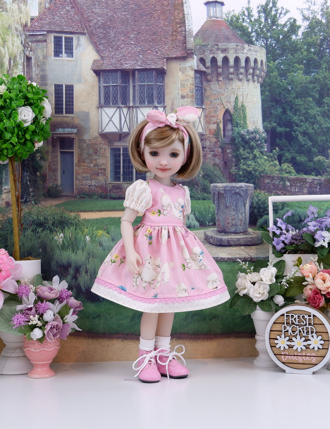 Pretty Poodle - dress and boots for Ruby Red Fashion Friends doll