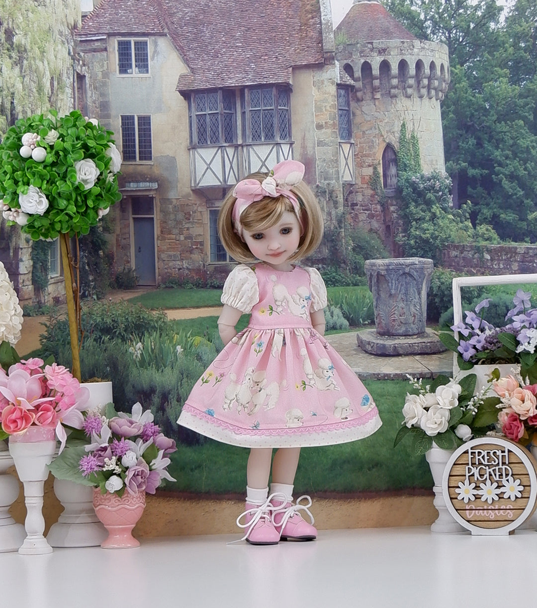 Pretty Poodle - dress and boots for Ruby Red Fashion Friends doll