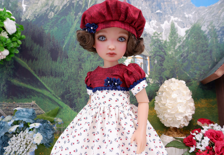 Primitive Americana - dress and shoes for Ruby Red Fashion Friends doll