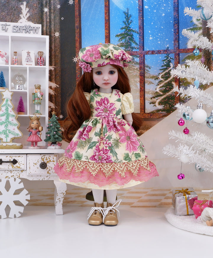 Princettia - dress & pinafore with boots for Ruby Red Fashion Friends doll