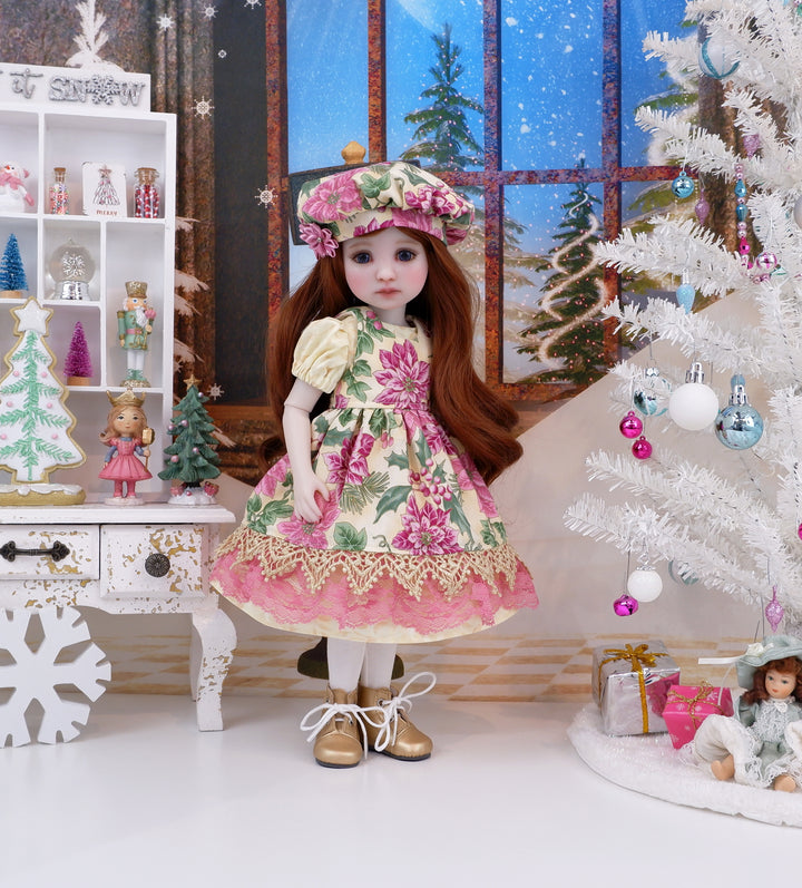 Princettia - dress & pinafore with boots for Ruby Red Fashion Friends doll