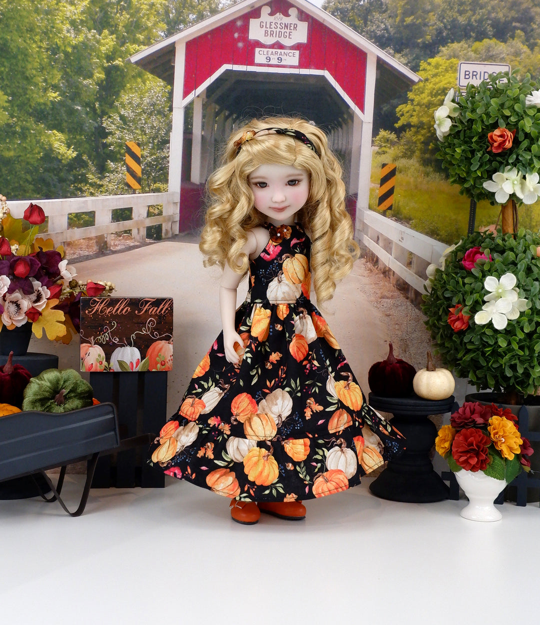 Pumpkin Beauty - dress with shoes for Ruby Red Fashion Friends doll
