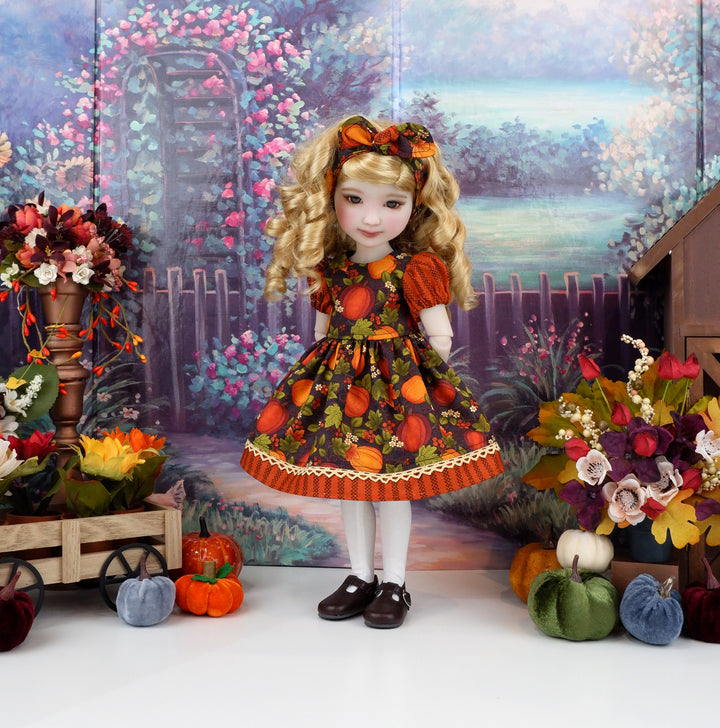 Pumpkin Berries - dress and shoes for Ruby Red Fashion Friends doll