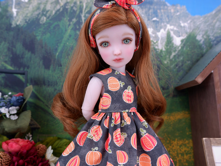 Pumpkin Carnival - dress with boots for Ruby Red Fashion Friends doll