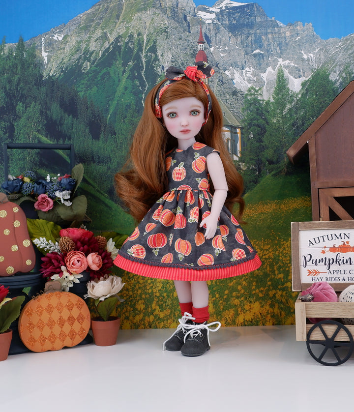 Pumpkin Carnival - dress with boots for Ruby Red Fashion Friends doll